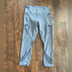 Lululemon Mesh In Motion Crop *23" 
Titanium 
Size 8